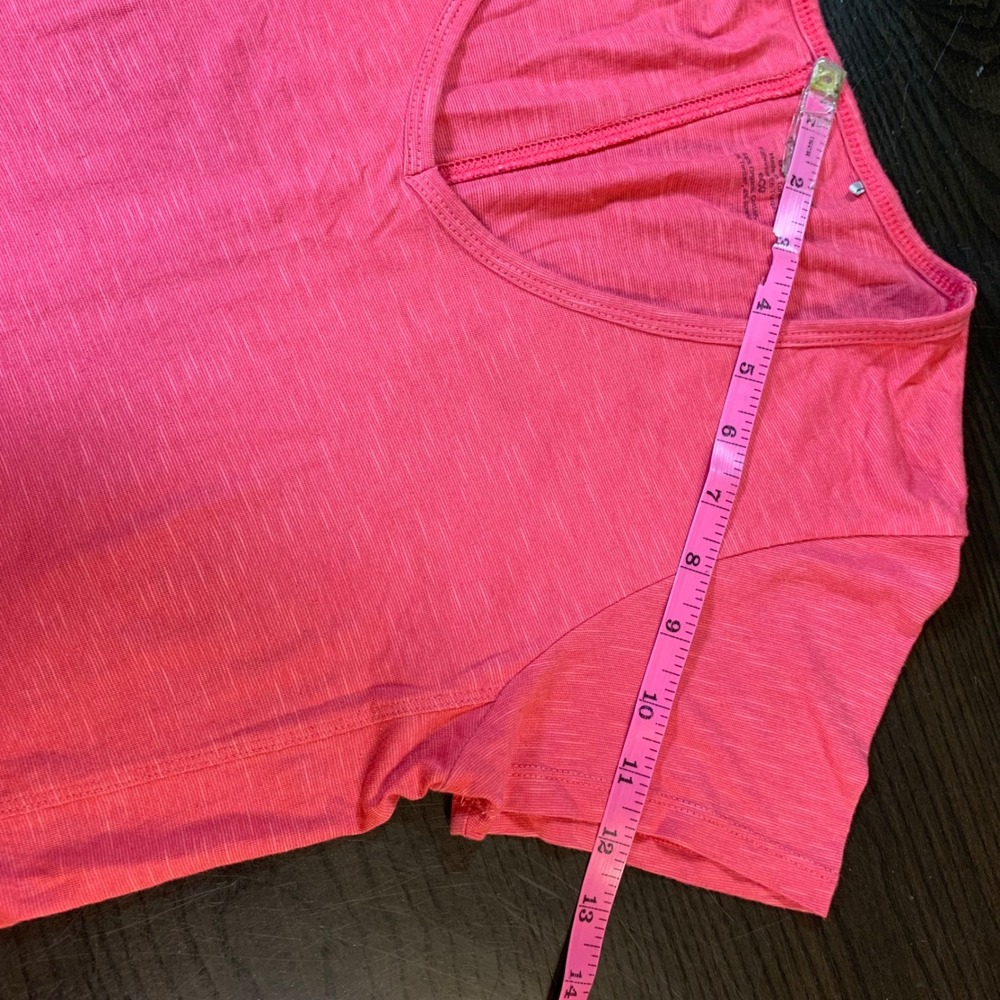 Toad&Co Womens Small Pink Short Sleeve V-Neck Casual T-Shirt Dress Pocket READ - Picture 10 of 13